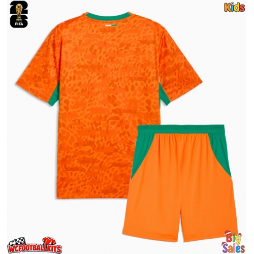 Ivory Coast Replica Home Stadium Kit for Kids World Cup 2026 Short Sleeve (+ pants)